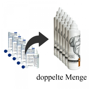 Concare Aufbewahrung Ersatz mit doppelter Menge Premium Pflege hart Kombilsung 6 x 240ml