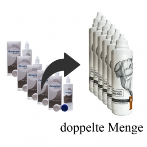 Acuacare storeFlex Ersatz mit doppelter Menge Premium Pflege hart Kombilsung 6 x 240ml