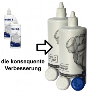 Multi Comfort Kombilösung (Prologis) 400 ml mit antibakteriellem Behälter