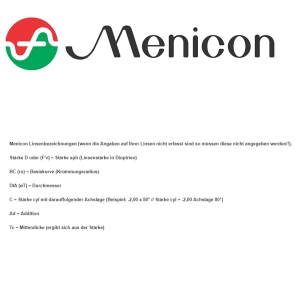 Menicon Z (Menicon) eine formstabile Kontaktlinse