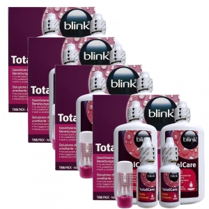 4 x Blink Total Care Twin Pack (8 x 120ml 8 x 30ml Pflegemittel von AMO)