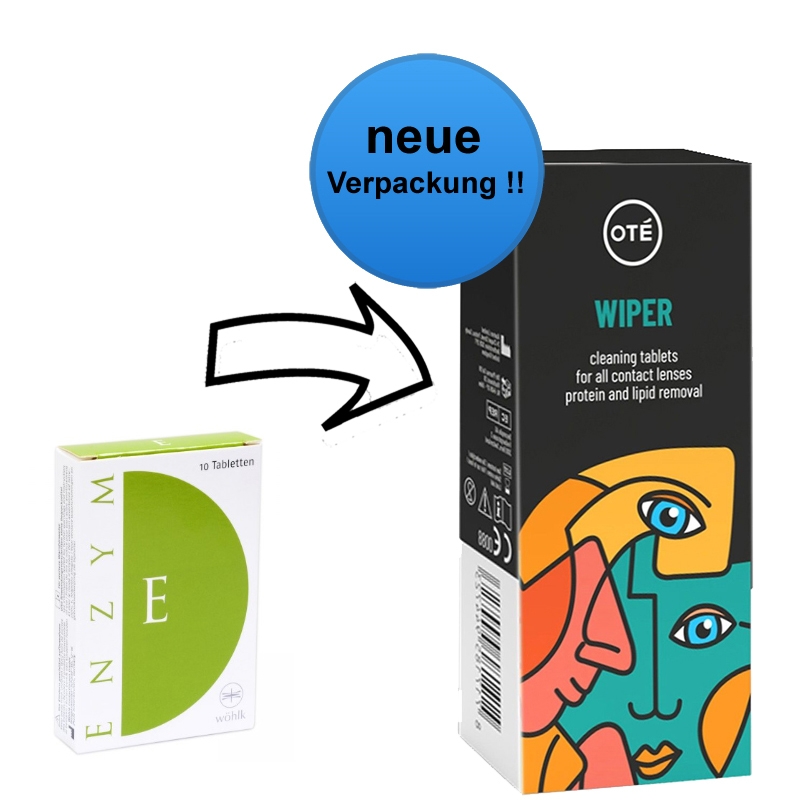 Aus W�hlk E Enzym - 10 Tabletten werden Ote Wiper Enzymtabletten 10 Tabletten