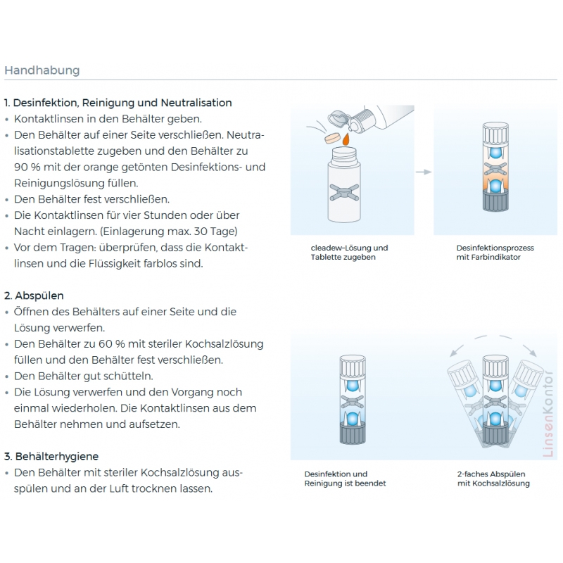 Ophtecs Cleadew GP 120ml / 30Tabs