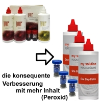 Ersatz für Pur Peroxidsystem Vorratspack  My Solution Peroxidlösung 3x360ml, 3 Behälter mit Kat