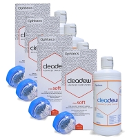 Cleadew for soft Sparpack 4 x a (385ml + 30 Tabletten + Behlter) Ophtecs