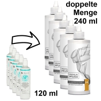 Menicon SP Care Sparpack Alternative mit doppelter Menge Sparpack - Premium Pflege - Kombilsung HART 5 x 240ml