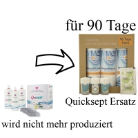 Aus QuickSEPT wird Lens4Less Peroxidlsung Quick Bio (3x250ml/90Tabs/3Beh)