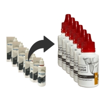 Ersatz fr Acuacare cleanFlex --Premium Pflege - Reiniger HART 6 x 30ml Sparpack