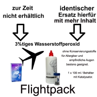 AOSEPT PLUS Flightpack Ersatz mit mehr Inhalt / Premium Pflege Peroxid 100ml