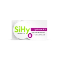 SiHy Hyaluron AS 6er-Pack Premium Silikonhydrogel Monatslinse für trockene, empfindliche Augen